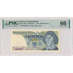1.000 złotych 1975 - B - PMG 66 EPQ