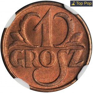 1 grosz 1930 - NGC MS67 RB