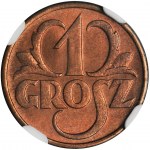 1 grosz 1930 - NGC MS67 RB