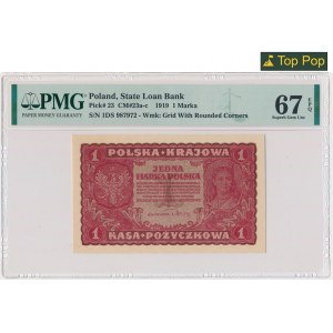 1 marka 1919 - I Serja DS - PMG 67 EPQ