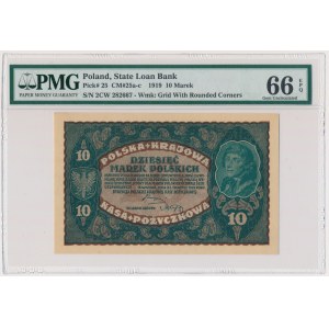 10 marek 1919 - II Serja CW - PMG 66 EPQ