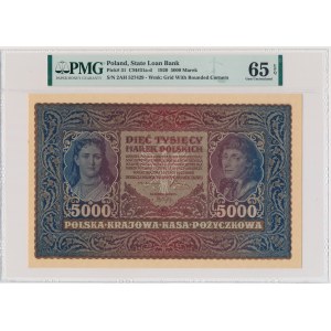 5.000 marek 1920 - II Serja AH - PMG 65 EPQ