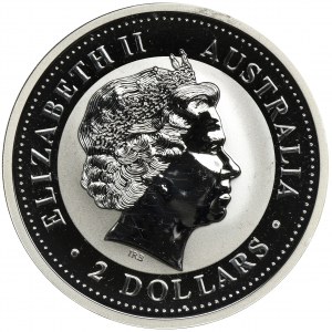 Australia, Elizabeth II, 2 Dollars 2004 Year of the Monkey