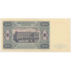 20 złotych 1948 - DB - rzadsza seria z rzeczywistego obiegu