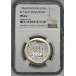 200 złotych 1974 XXX Lat PRL - NGC MS65