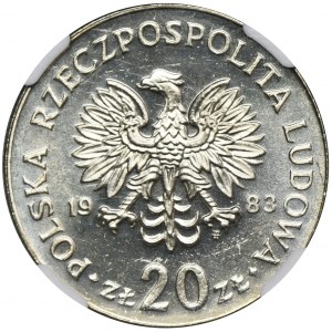 20 złotych 1983 Nowotko - NGC MS65