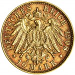 Germany, City of Hamburg, 10 Mark 1908 J - RARE