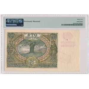 100 złotych 1932(9) - Ser.AE. - PMG 35 - wysokiej klasy nieoryginalny przedruk okupacyjny
