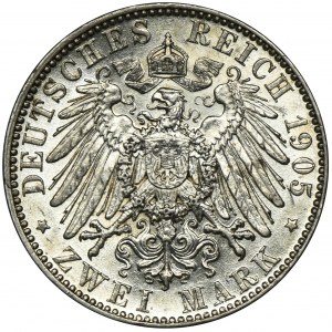 Niemcy, Saksonia, Fryderyk August III, 2 Marki Muldenhütten 1905 E
