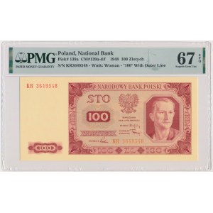 100 złotych 1948 - KR - PMG 67 EPQ