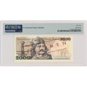 2.000 złotych 1979 - WZÓR - S 0000000 No.0694 - PMG 65 EPQ