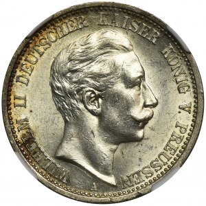 Germany, Kingdom of Prussia, Wilhelm II, 2 Mark Berlin 1906 A - NGC MS63