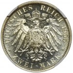 Germany, Schwarzburg-Sondershausen, Karl Günther, 2 Mark Berlin 1905 - NGC PF65