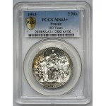 Germany, Prussia, William II, 3 Mark Berlin 1913 - PCGS MS63+