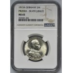 Germany, Kingdom of Prussia, Wilhelm II, 2 Marki Berlin 1913 A - NGC MS65