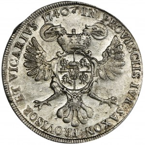 Augustus III of Poland, Thaler Dresden 1740 - VERY RARE