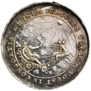 Medal koronacyjny o wadze dwudukata Marii Kazimiery 1676 - DUŻA RZADKOŚĆ