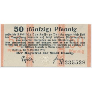 Danzig, 50 Pfennig 1916