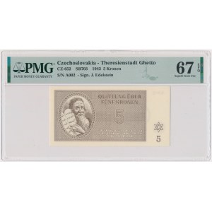 Czechoslovakia (Theresienstadt Ghetto), 5 Kronen 1943 - PMG 58 EPQ