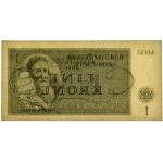 Czechoslovakia (Theresienstadt Ghetto), 1 Krone 1943 - PMG 65 EPQ