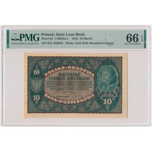 10 marek 1919 - II Serja CL - PMG 66 EPQ