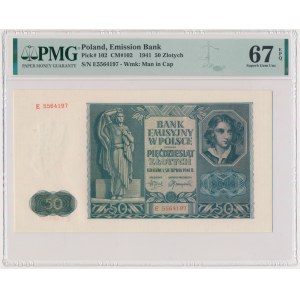 50 złotych 1941 - E - PMG 67 EPQ