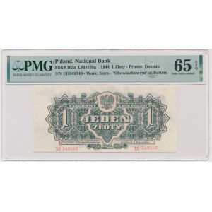 1 złoty 1944 ...owym - EO - PMG 65 EPQ