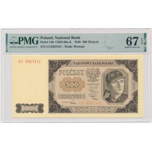 500 złotych 1948 - CC - PMG 67 EPQ