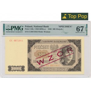 500 złotych 1948 - WZÓR - CC - PMG 67 EPQ