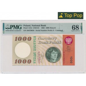 1.000 złotych 1965 - S - PMG 68 EPQ