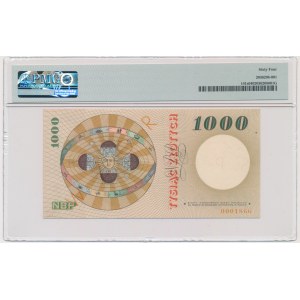 1.000 złotych 1965 - WZÓR - A - PMG 64 - nadruk pomarańczowy