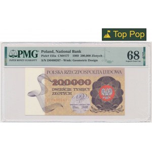 200.000 złotych 1989 - D - PMG 68 EPQ