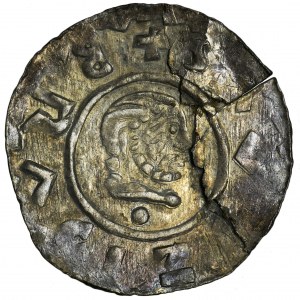 Bohemia, Bretislav II, Denarius - pearl border