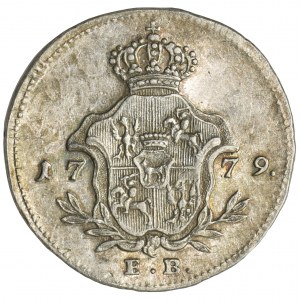 Poniatowski, Silver probe of ducat 1779 EB - VERY RARE