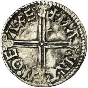 Anglia, Aethelred II, Denar typu long cross