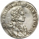 August II the Strong, 1/6 Thaler (1/4 coselgulden) Dresden 1706 ILH - VERY RARE