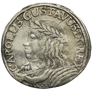 Swedish occupation, Carolus X Gustav, 1/4 Thaler no date Thorn - RARE
