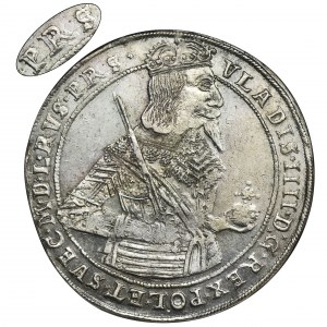 Władysław IV Waza, Talar Toruń 1638 II - NGC MS62 - RZADKI I PIĘKNY, błąd PRS