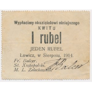 Łowicz, 1 rubel 1914