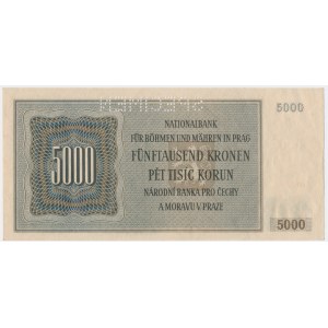 Czechy i Morawy, 5.000 koron 1944 - WZÓR - S.18 A -