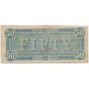 USA, Confederate States America, 50 dolarów 1864