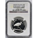 100 złotych 1982 Ochrona Środowiska Bocian - NGC PF69 ULTRA CAMEO