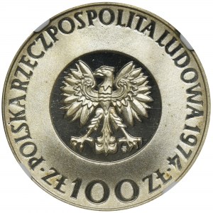 100 złotych 1974 Mikołaj Kopernik - NGC PF69 ULTRA CAMEO