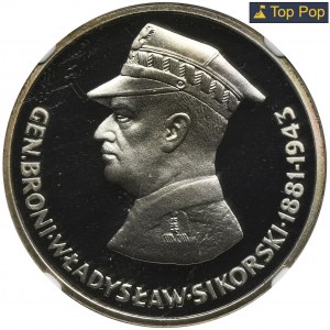 100 złotych 1981 gen. broni Władysław Sikorski - NGC PF69 ULTRA CAMEO