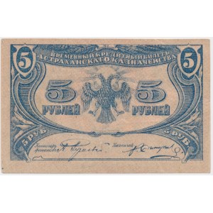 Russia, South Russia - Astrakhan, 5 Rubles 1918