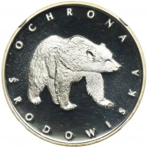 100 złotych 1983 Ochrona Środowiska Niedźwiedź - NGC PF69 ULTRA CAMEO