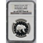 100 złotych 1983 Ochrona Środowiska Niedźwiedź - NGC PF69 ULTRA CAMEO