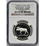 100 złotych 1978 Ochrona Środowiska Łoś - NGC PF69 ULTRA CAMEO