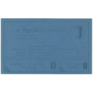 Warszawa, kartka na kartofle 1916 - niebieska -
