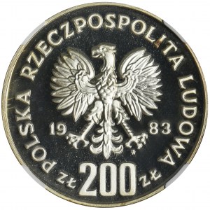 200 złotych 1983 Jan III Sobieski - NGC PF69 ULTRA CAMEO